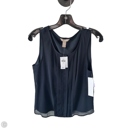 Top Sleeveless By Banana Republic In Navy, Size: M