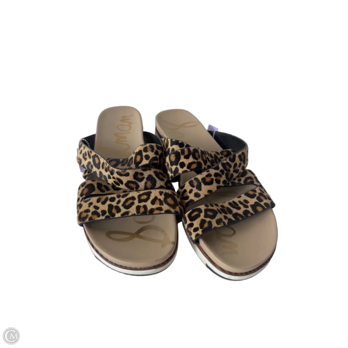 Sandals Flats By Sam Edelman In Black & Tan, Size: 9.5
