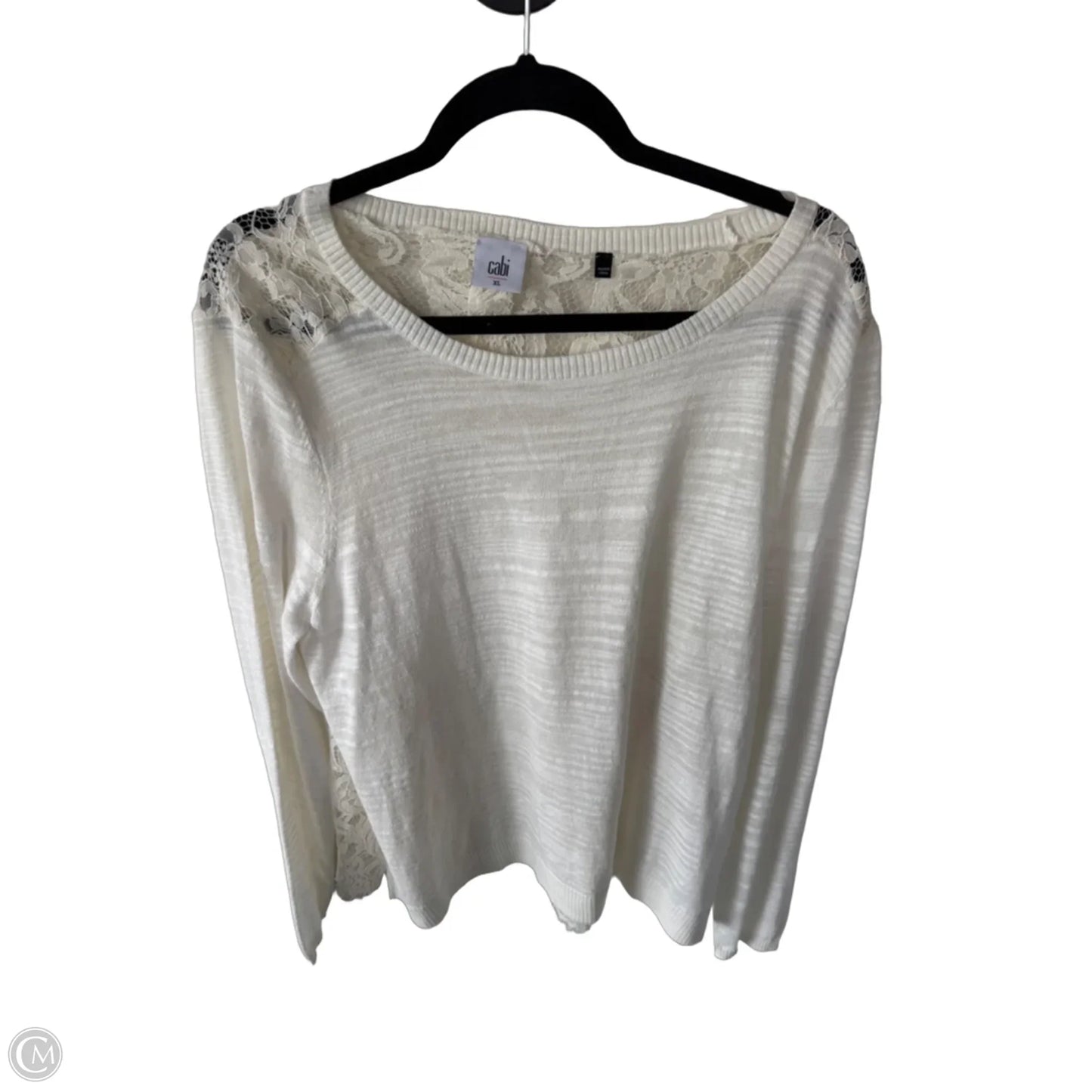 Sweater By Cabi In Cream, Size: Xl