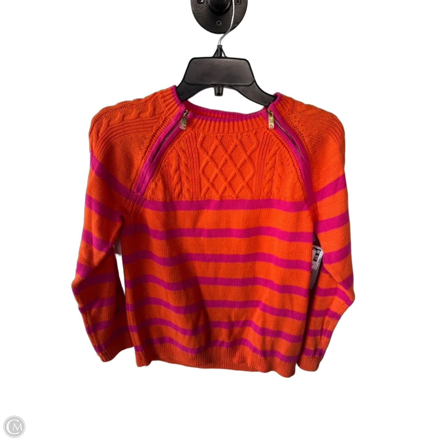 Sweater By Talbots In Orange & Pink, Size: Mp