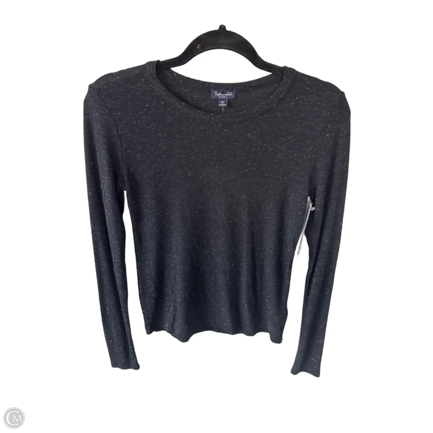 Top Long Sleeve By Splendid In Black, Size: Xs