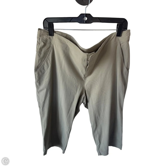 Athletic Capris By Columbia In Taupe, Size: 16