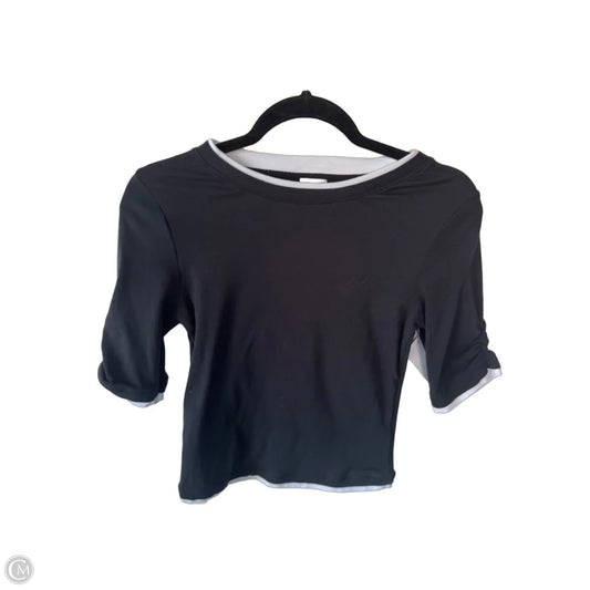 Top Short Sleeve By Maeve In Black & White, Size: S