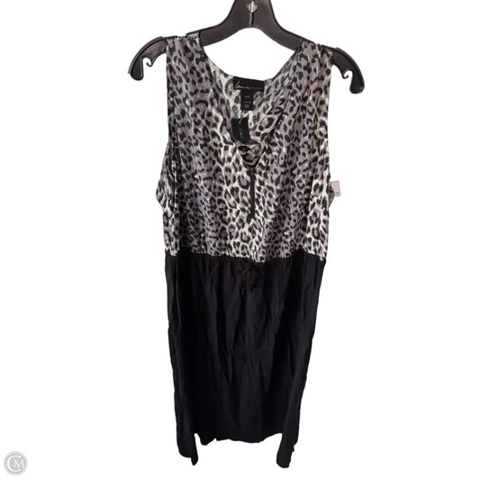 Dress Casual Maxi By Lane Bryant In Black & Grey, Size: 1x