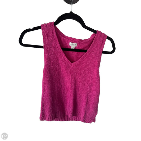 Vest Sweater By J. Crew In Pink, Size: Xs