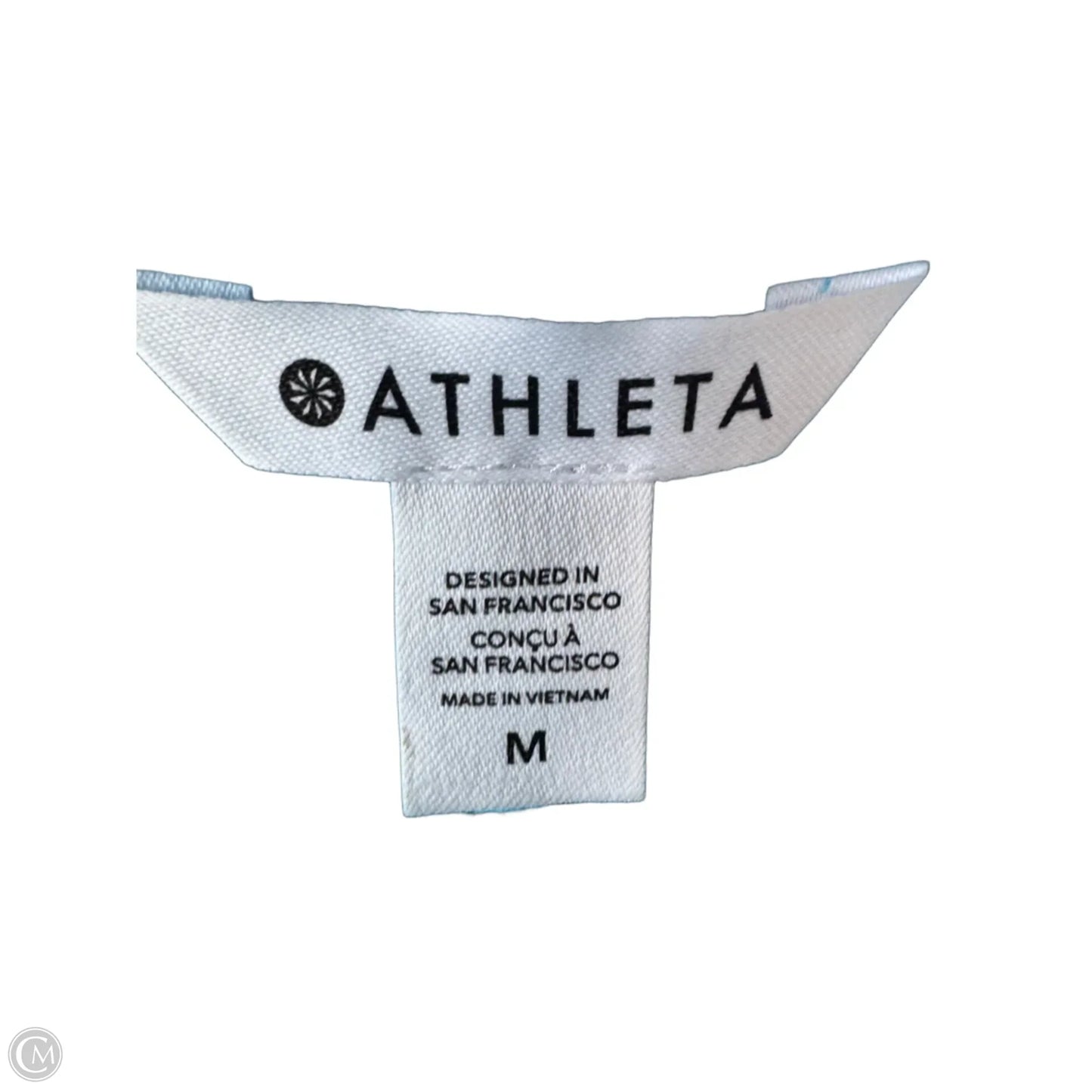 Athletic Top Short Sleeve By Athleta In Blue, Size: M