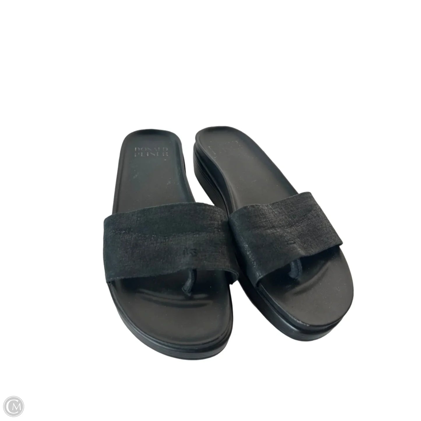 Sandals Flats By Donald Pliner In Black, Size: 8