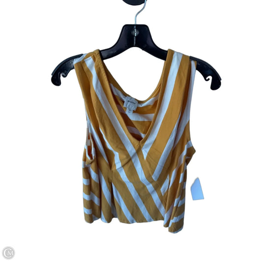 Top Sleeveless By Maeve In Yellow, Size: Xs