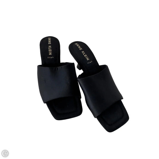 Sandals Heels Stiletto By Anne Klein In Black, Size: 8.5