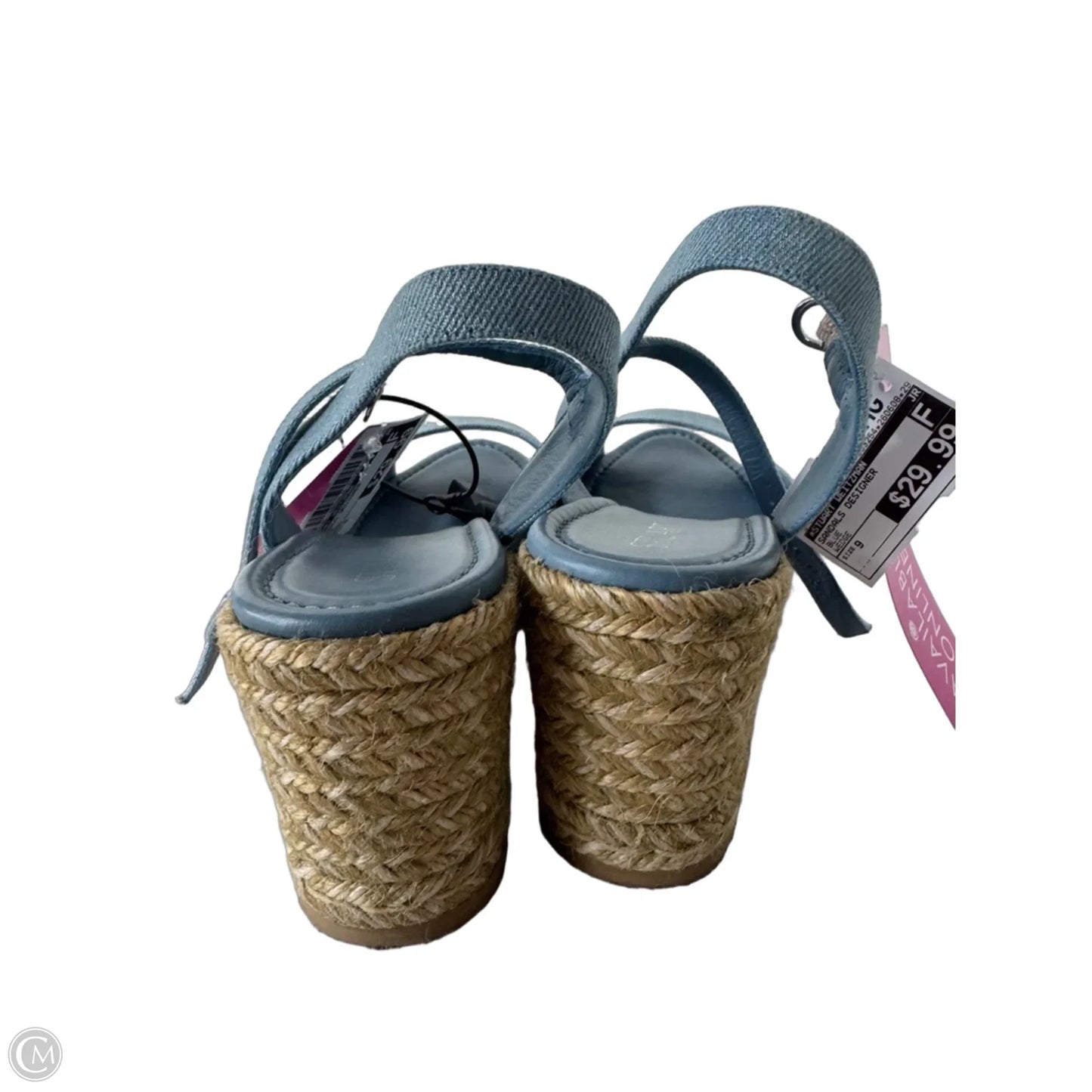 Sandals Designer By Stuart Weitzman In Blue, Size: 9