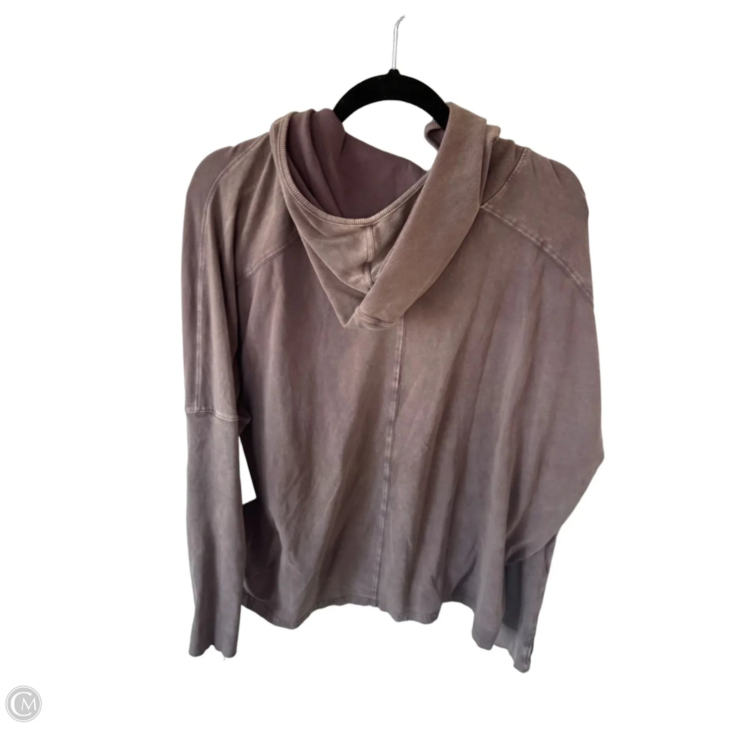 Athletic Top Long Sleeve Hoodie By Free People In Brown, Size: S