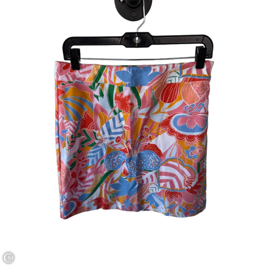 Skirt Mini & Short By Talbots In Orange & White, Size: 6p