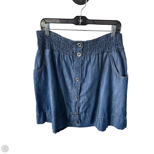 Skirt Mini & Short By Lane Bryant In Blue Denim, Size: 14