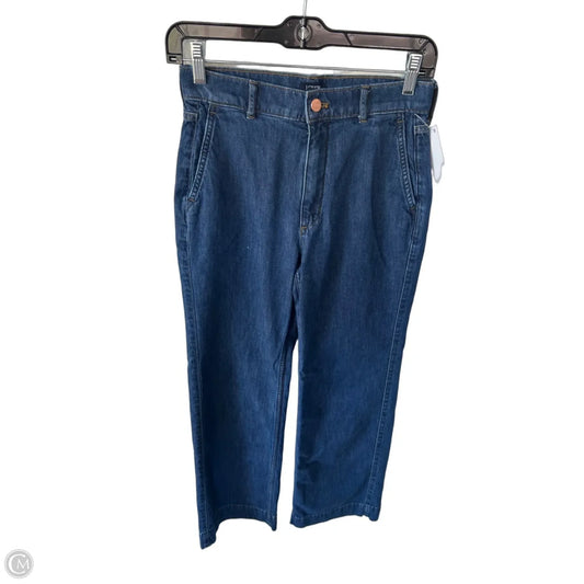 Jeans Flared By J. Crew In Blue Denim, Size: 0