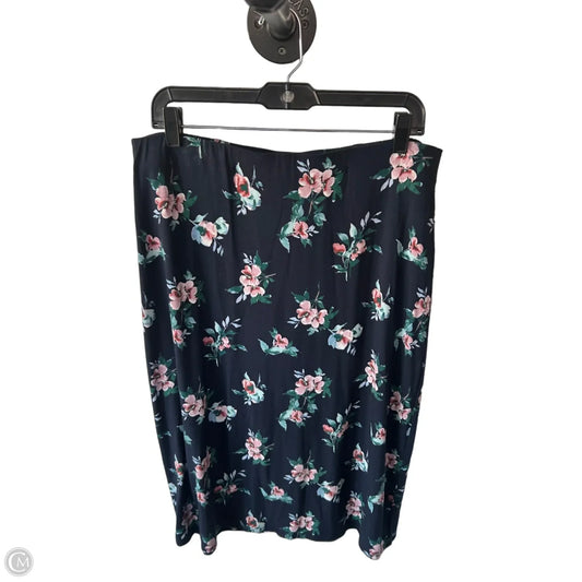 Skirt Midi By J. Jill In Navy, Size: 8