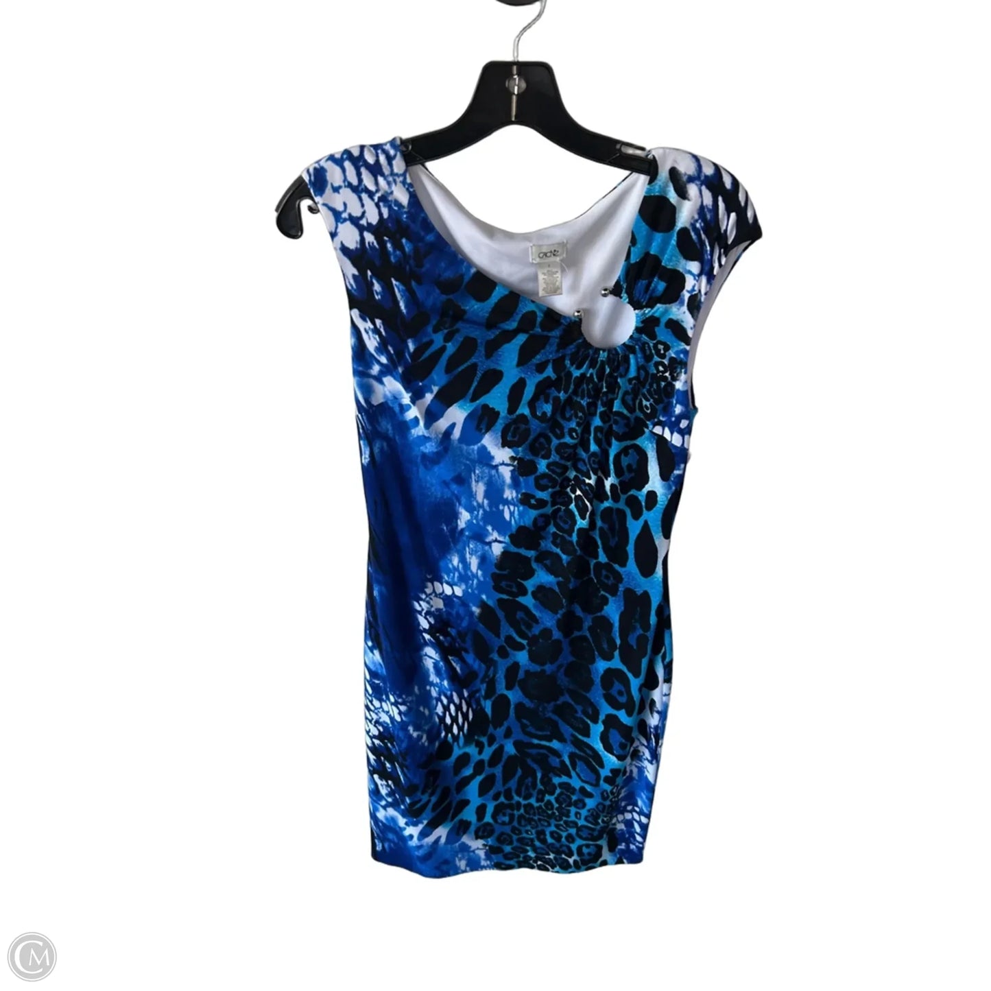 Dress Work By Cache In Blue & White, Size: M