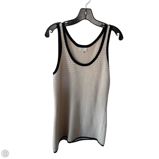 Dress Sweater By Loft In Black & Cream, Size: L