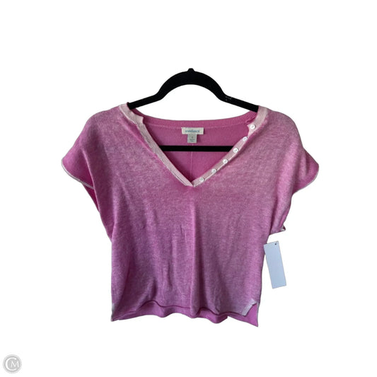 Sweater Short Sleeve By Sundance In Pink, Size: S
