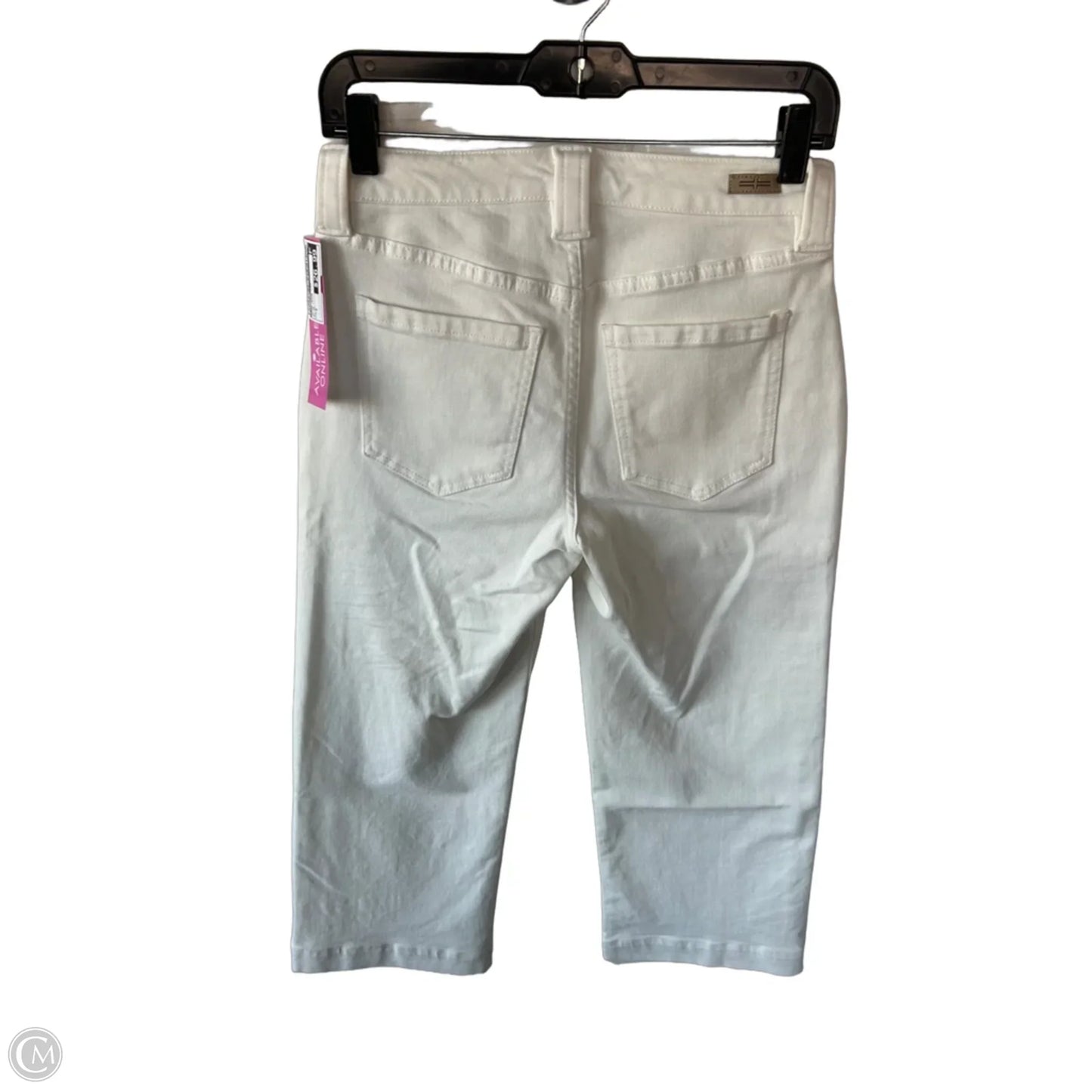 Jeans Wide Leg By Liverpool In White Denim, Size: 0