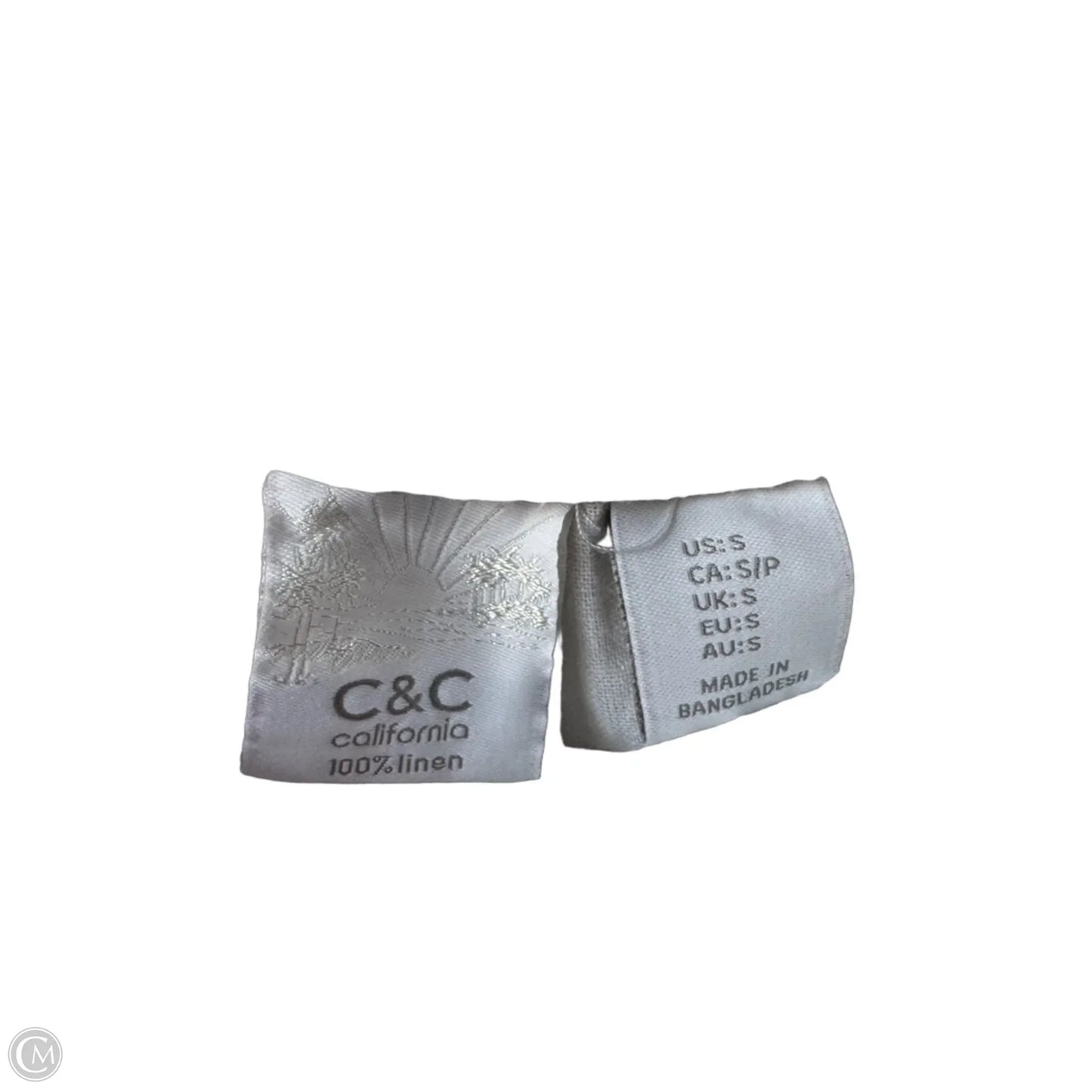 Pants Linen By C And C In White, Size: 4
