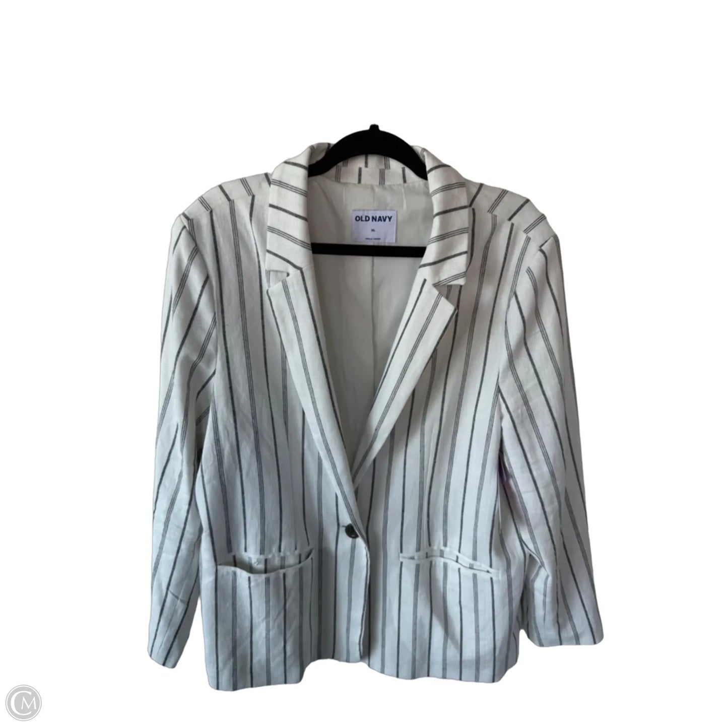 Blazer By Old Navy In Black & White, Size: Xl