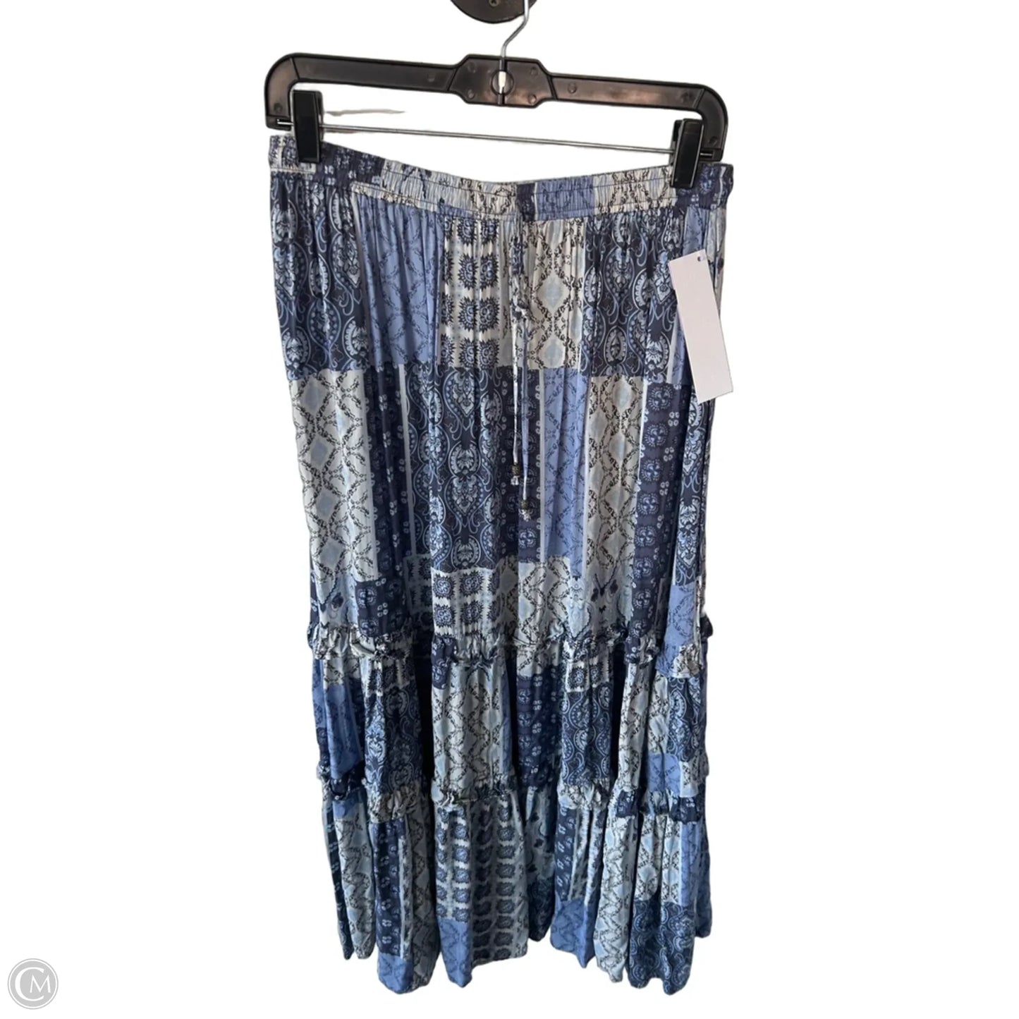 Skirt Maxi By Vici In Blue & Cream, Size: 12