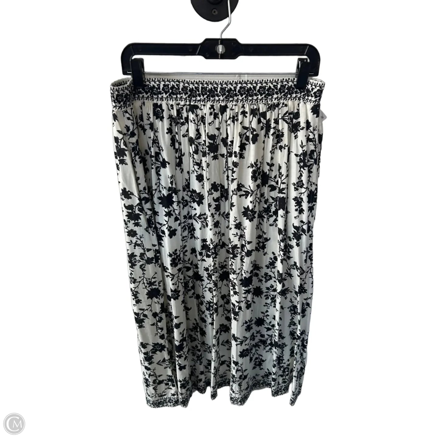 Skirt Midi By Max Studio In Black & Cream, Size: 12