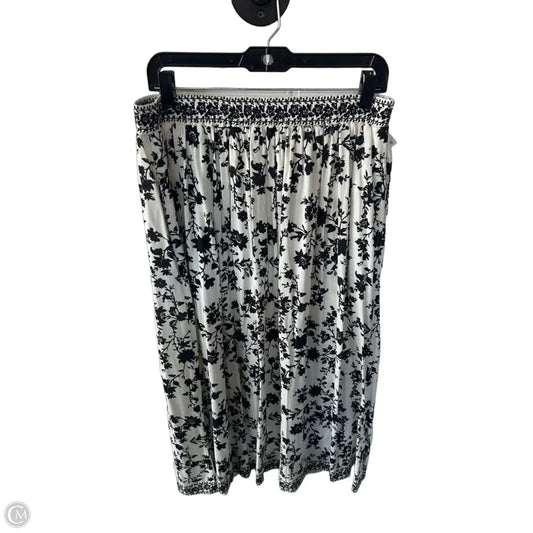 Skirt Midi By Max Studio In Black & Cream, Size: 12