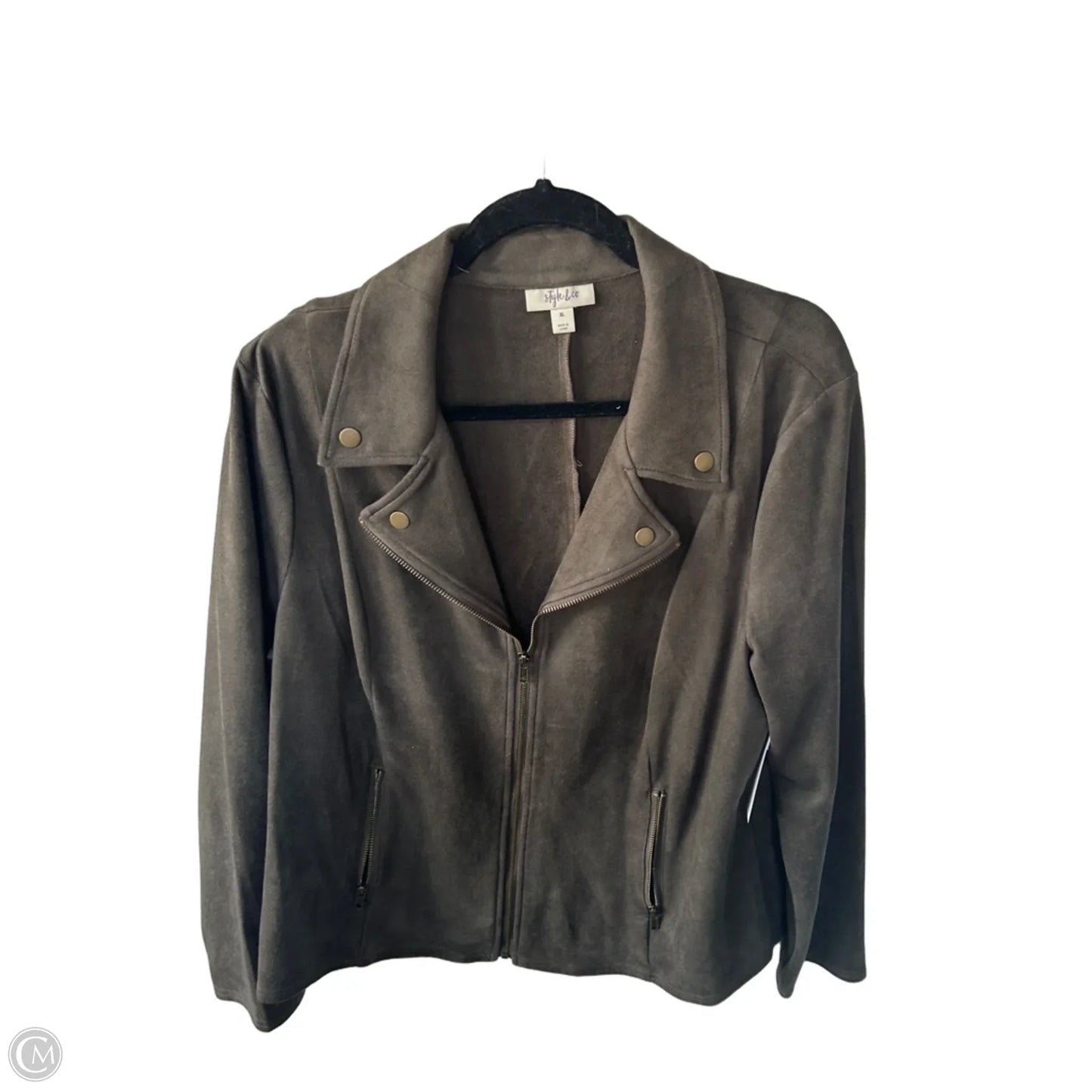 Jacket Other By Style And Company In Green, Size: Xl