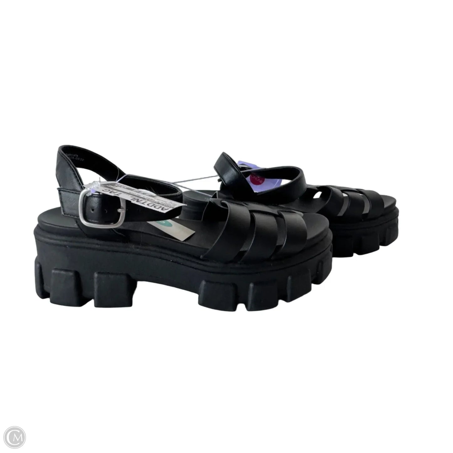 Sandals Heels Block By Wild Fable In Black, Size: 8