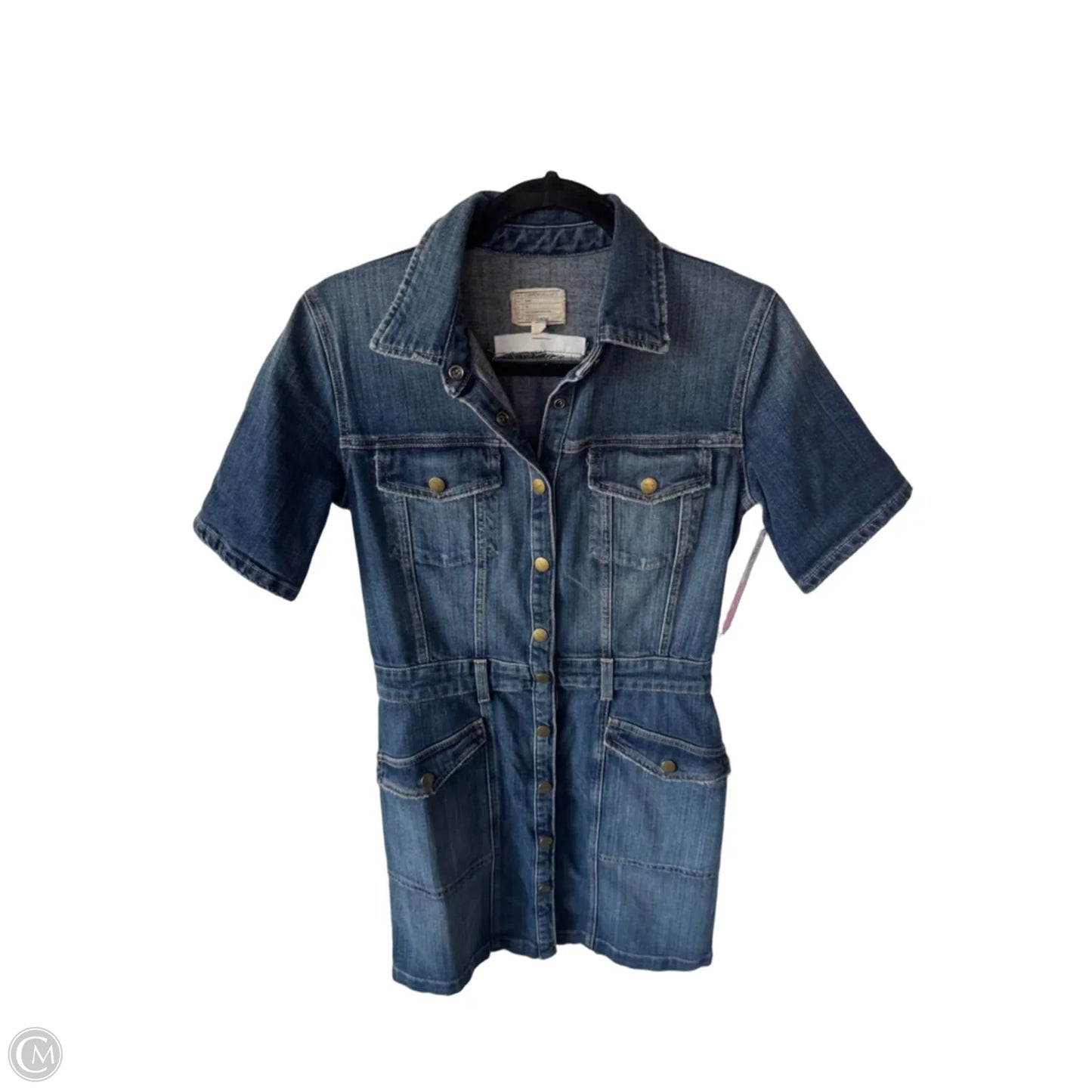 Dress Casual Short By Current/elliott In Blue Denim, Size: S