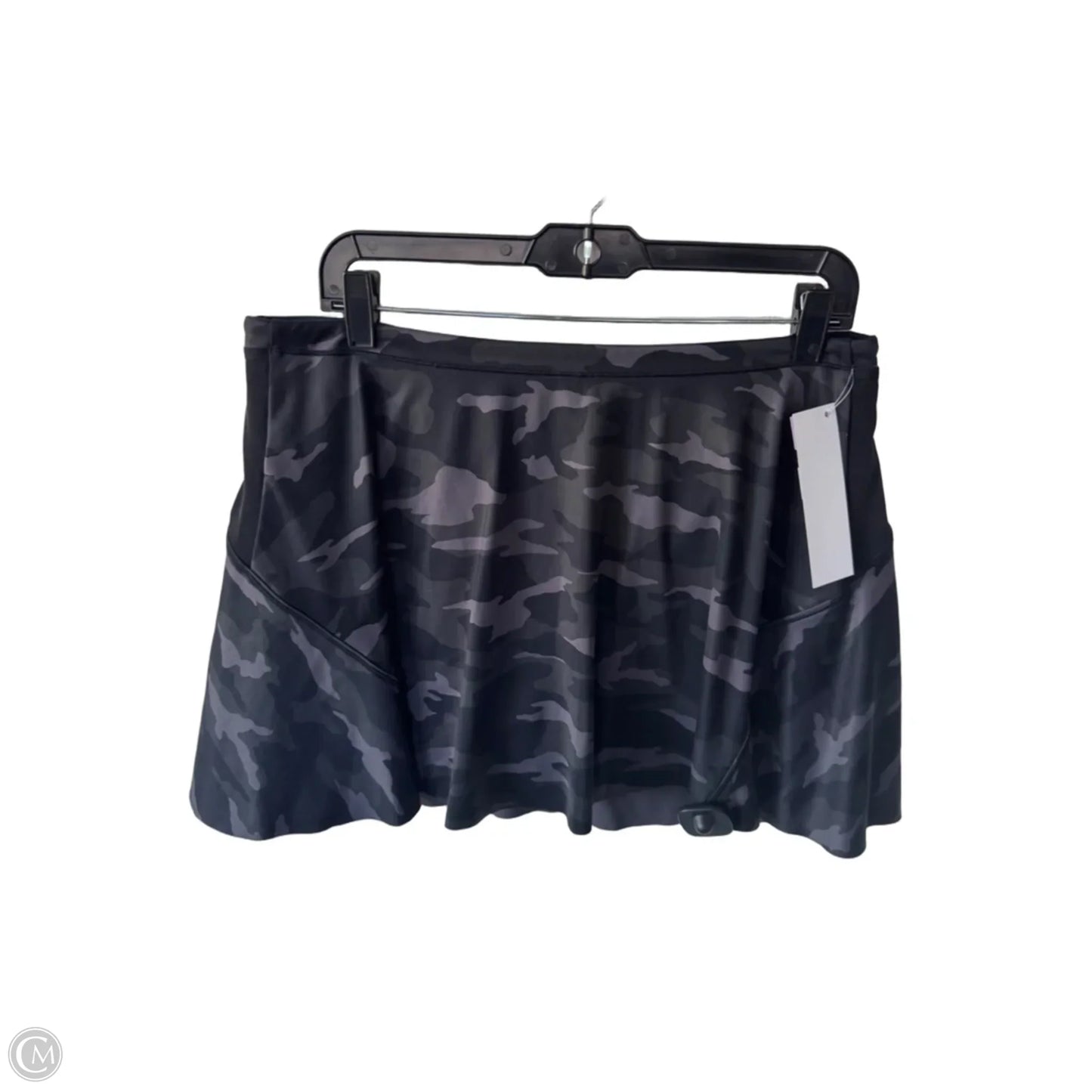 Athletic Skort By Athleta In Black & Grey, Size: 12