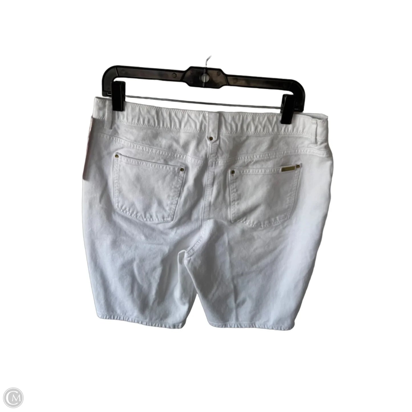 Shorts By Chicos In White Denim, Size: 12