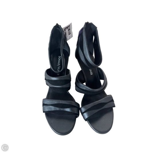 Sandals Heels Stiletto By Donald Pliner In Grey, Size: 6.5