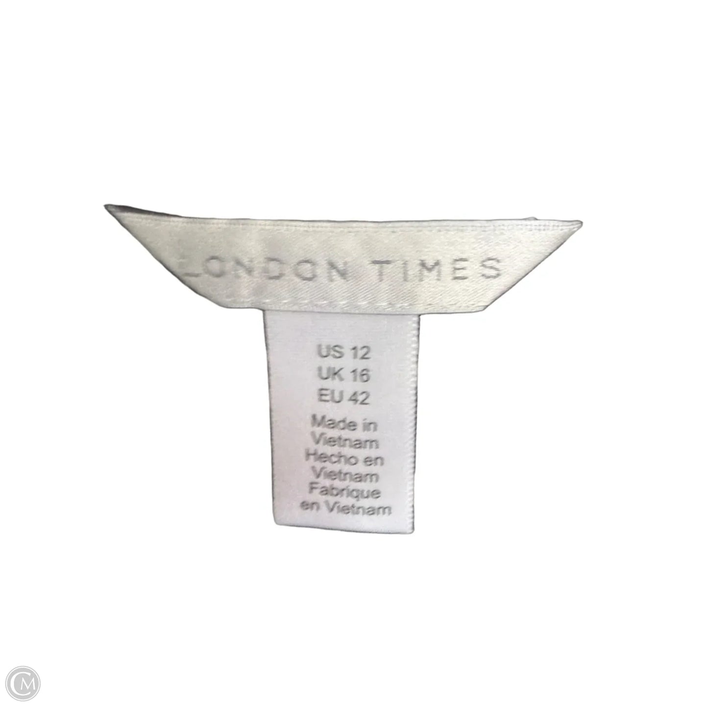 Dress Casual Maxi By London Times In Black & White, Size: L