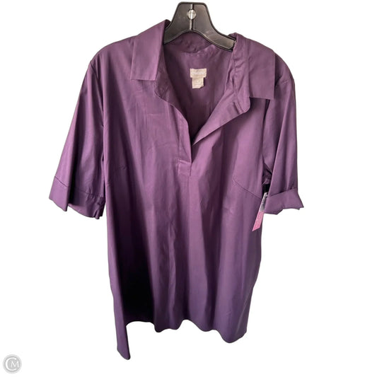 Dress Casual Midi By Chicos In Purple, Size: Xl