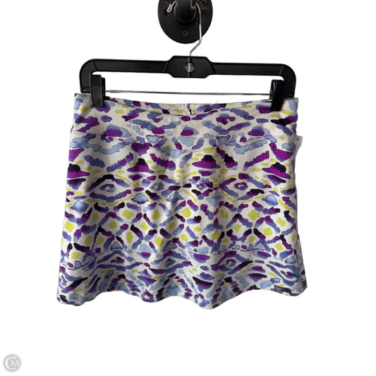 Athletic Skort By Title Nine In Purple & White, Size: 8