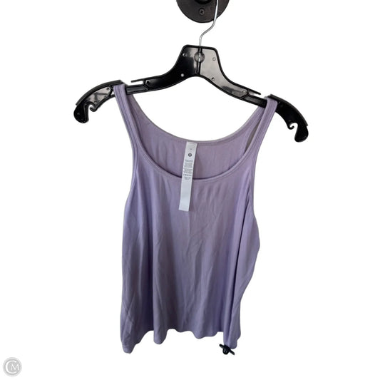 Athletic Tank Top By Lululemon In Purple, Size: L