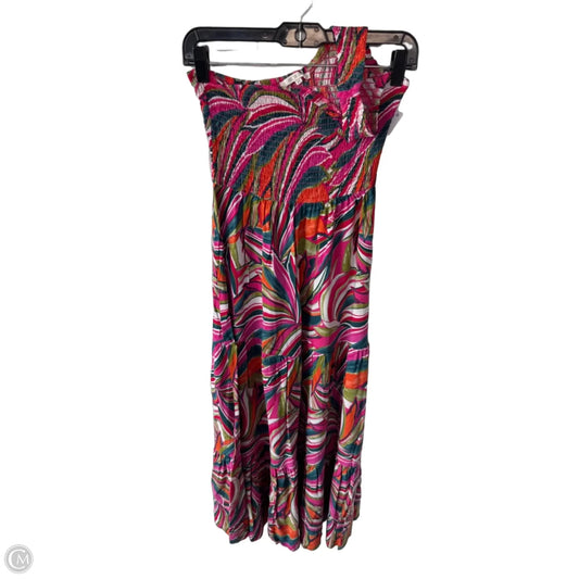 Dress Casual Maxi By Abel The Label In Pink & White, Size: Xs
