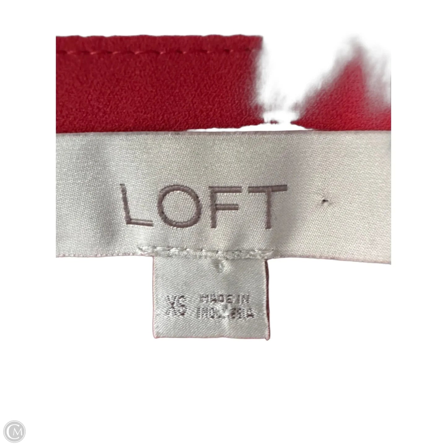 Top Short Sleeve By Loft In Orange, Size: Xs