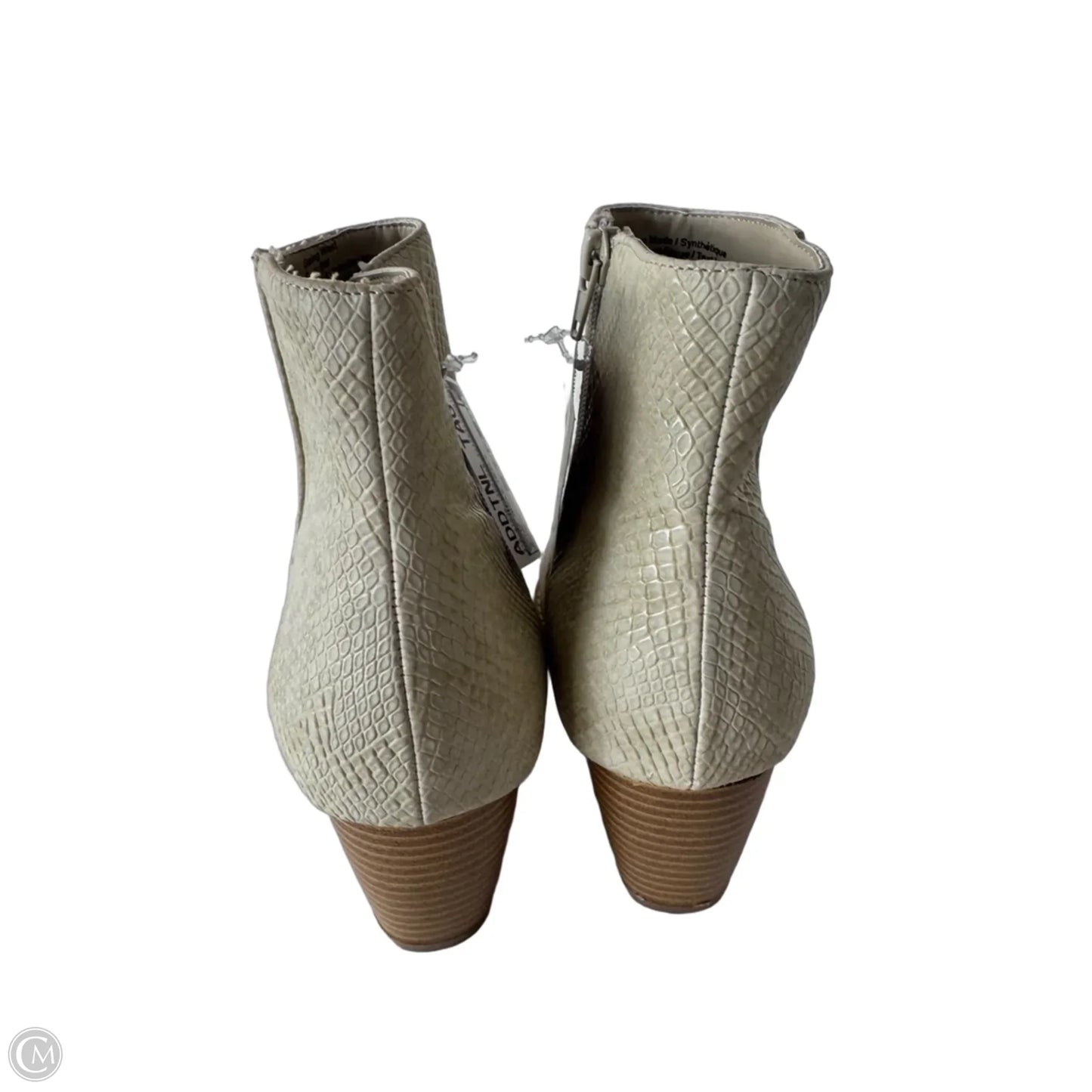 Boots Ankle Heels By Coconuts In Beige, Size: 8
