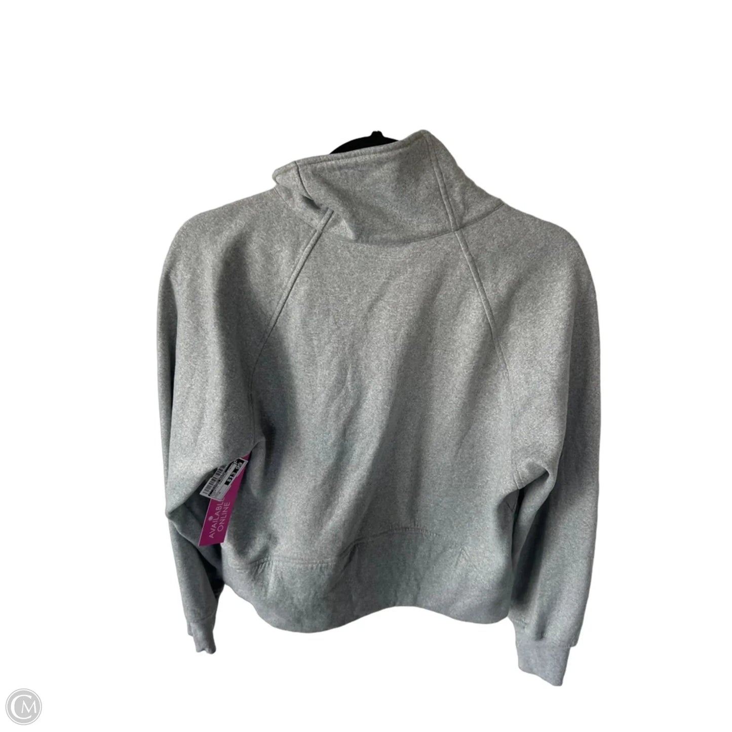 Athletic Sweatshirt Collar By Clothes Mentor In Grey, Size: M