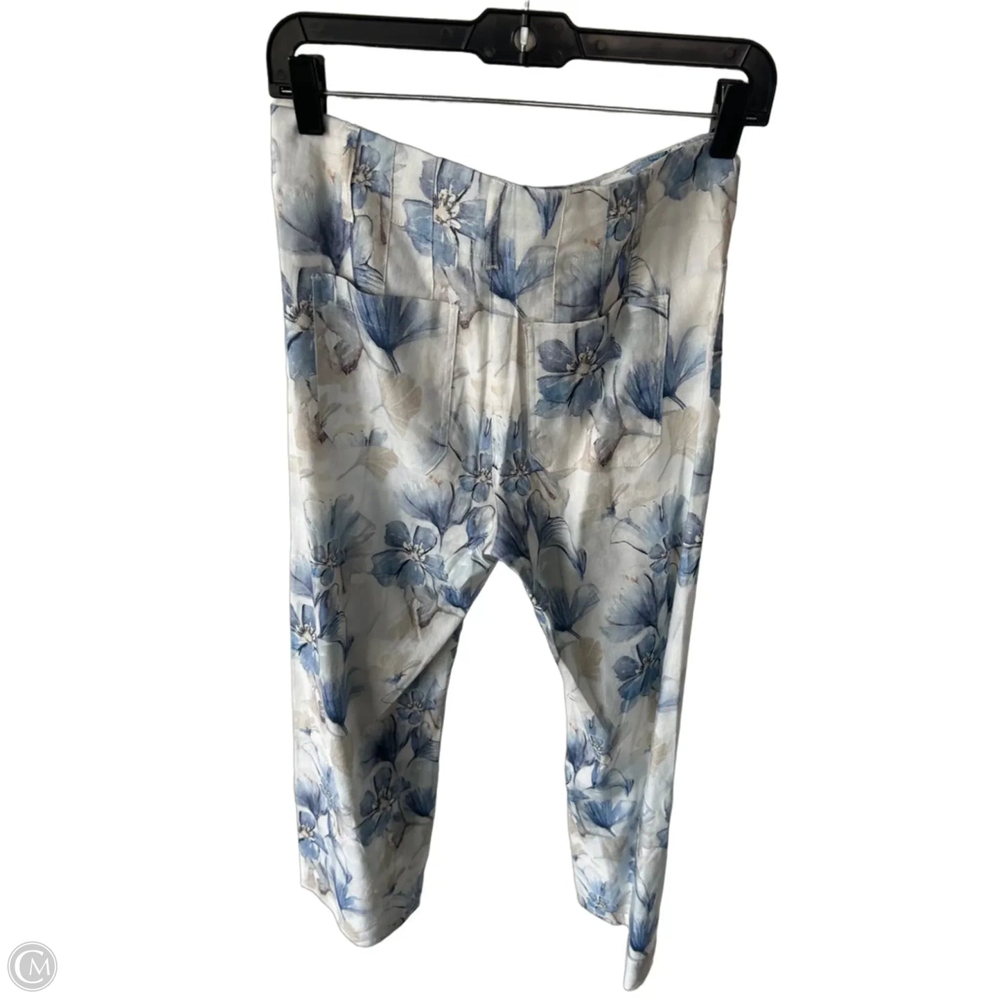 Pants Wide Leg By Charlie B In Blue & White, Size: 2