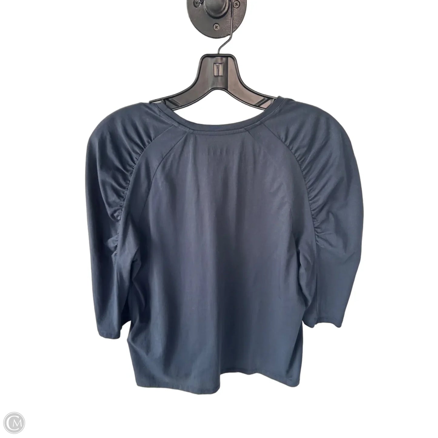 Top 3/4 Sleeve By Cma In Blue, Size: M