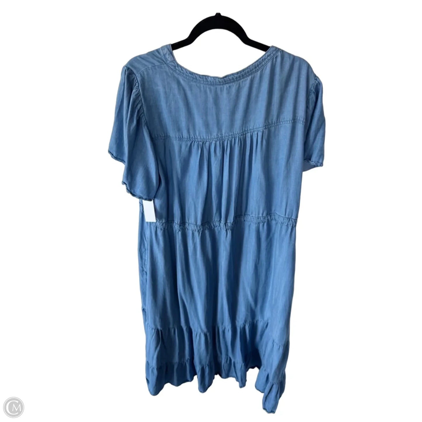 Dress Casual Midi By Nurture In Blue Denim, Size: 1x