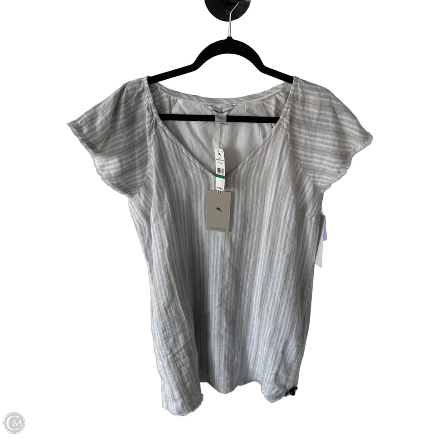 Dress Casual Short By Tommy Bahama In Tan & White, Size: L