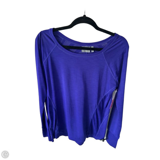 Athletic Top Long Sleeve Crewneck By Athleta In Purple, Size: M