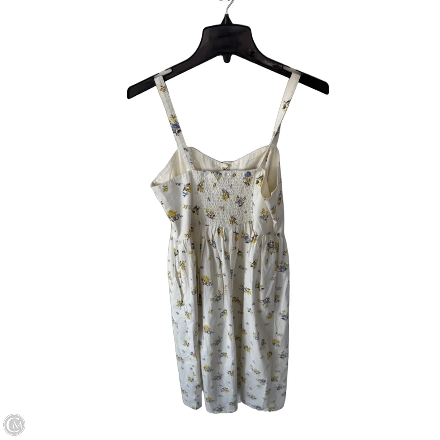 Dress Casual Midi By Levis In Cream & Yellow, Size: M