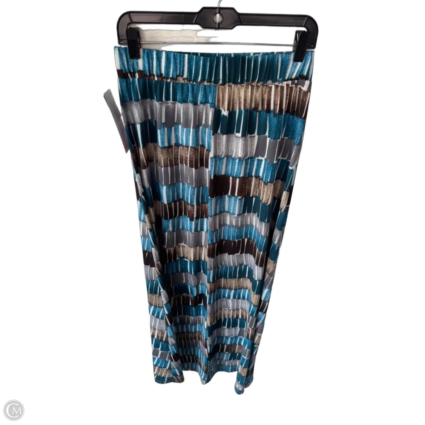 Skirt Maxi By Clothes Mentor In Blue & Brown, Size: 12