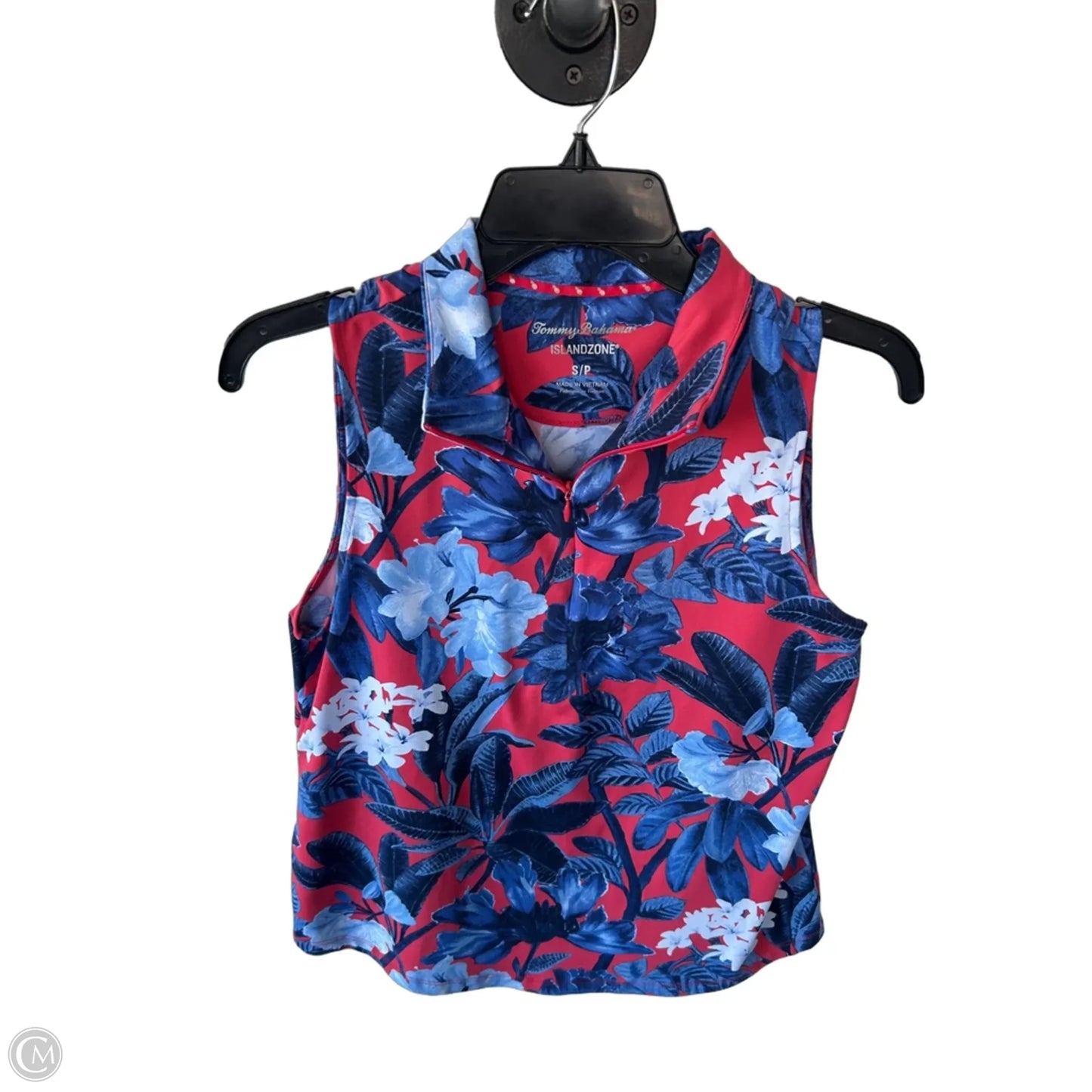 Top Sleeveless By Tommy Bahama In Blue & Red, Size: S